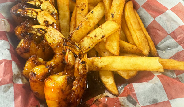 Mike's Hot Honey Shrimp (6 Pc) w/ Fries